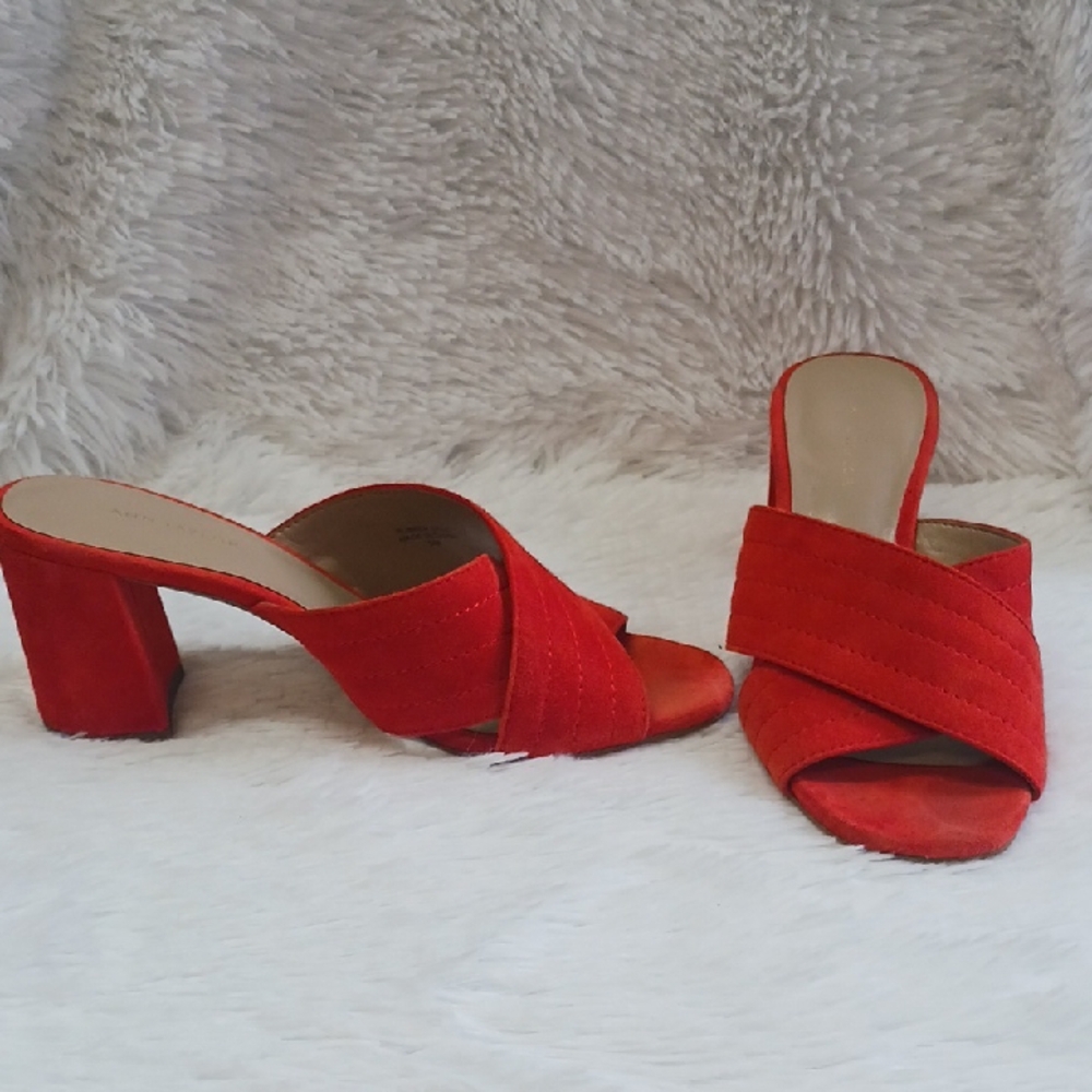 ANN TAYLOR  Red Women's Heeled Sandals